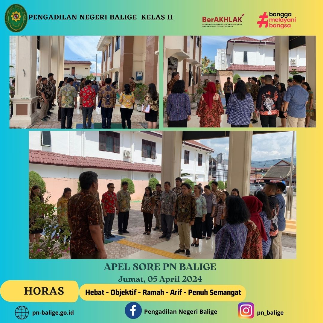 APEL SORE PENGADILAN NEGERI BALIGE 